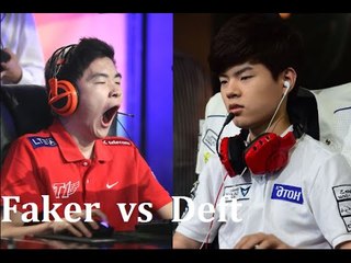 [Faker vs Deft] 버프대전 데프트 vs 페이커 페이커한테 버프 다뺏긴 데프트