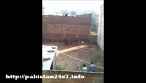 Bakra Eid 2015 Dangerous Cow Attack on Man Funny Killing Video