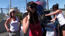 Sexy Red Bull Girls Go Wild in Seaside Oregon