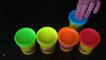 La pâte à modeler Play-doh : comment faire le cornet de glace couleur arc-en-ciel. Jeux pour enfants