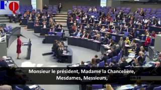 Discours féroce de Sahra Wagenknecht au Bundestag - Mars 2015