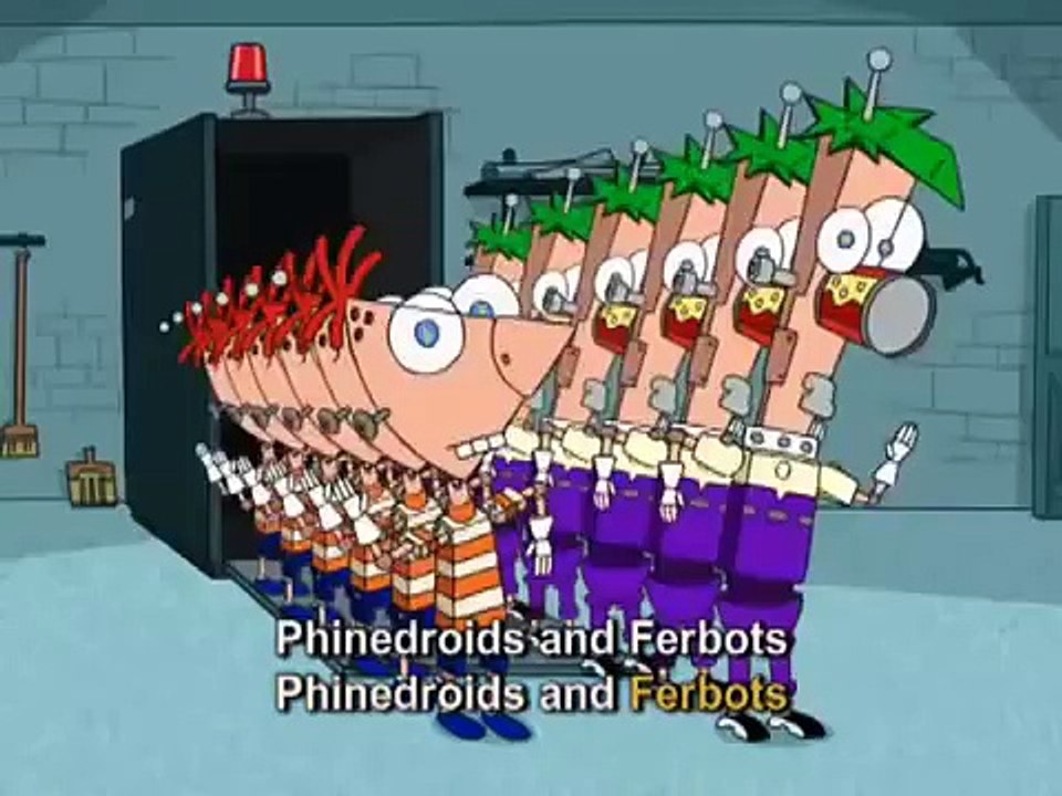 Phineas and Ferb - Phinedroids and Ferbots -Music Video With Lyrics