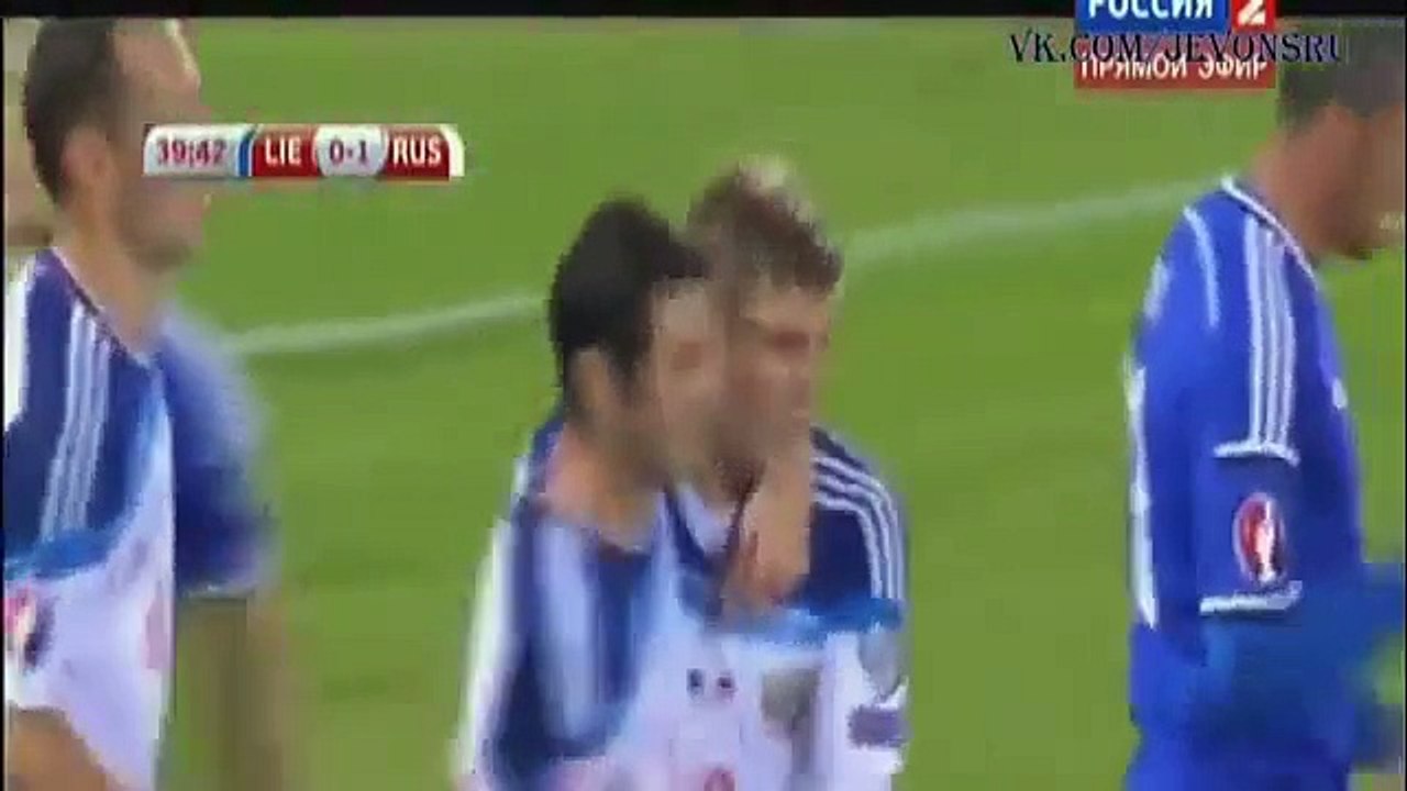 РОССИЯ - Лихтенштейн 7-0 Обзор матча 2015 - YouTube
