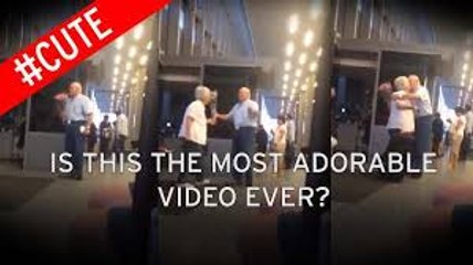 VERY ROMANTIC - the old man waiting for his wife at the - HD
