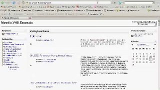 Anmeldung auf Moodle bei der VHS Essen