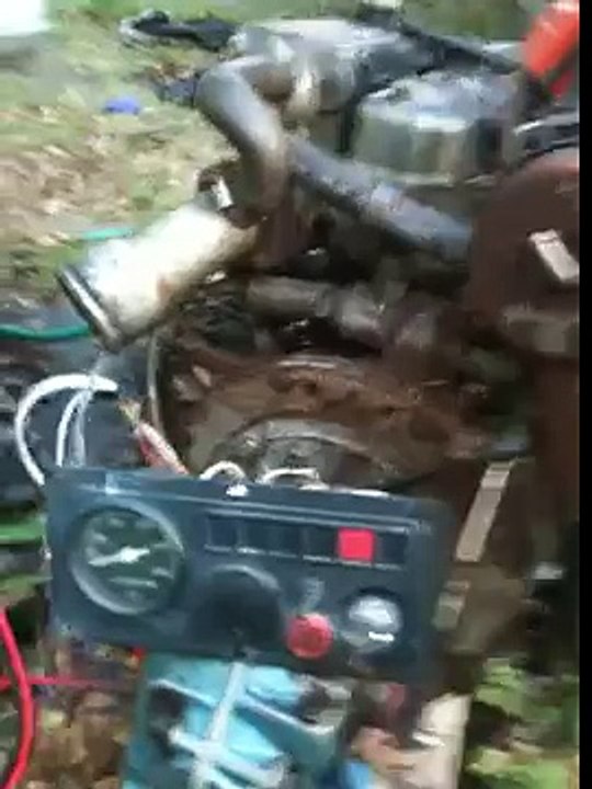 starting Yanmar 4JH3E Marine Diesel Engine 56HP