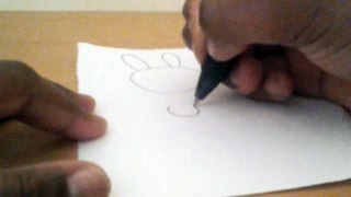 How to draw a cartoon bunny