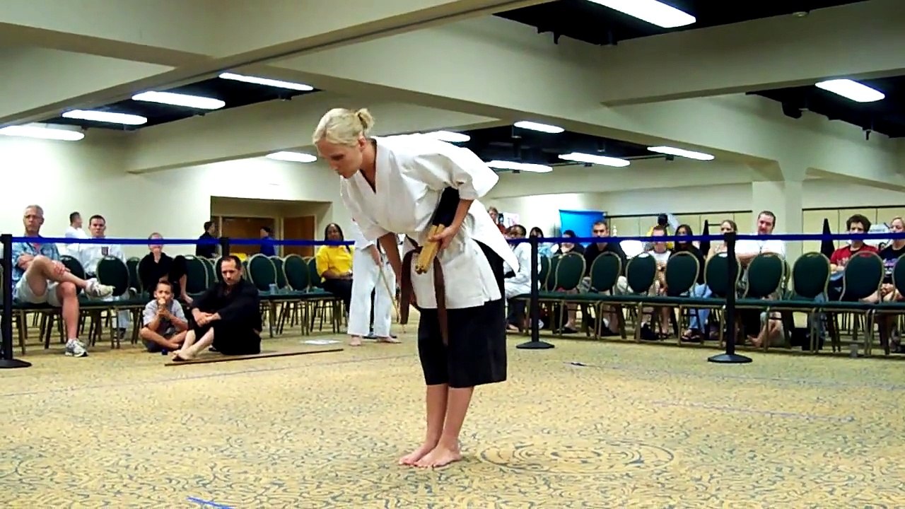 Karra Colgan Japanese War Fan Kata at USKA World Championships 2008