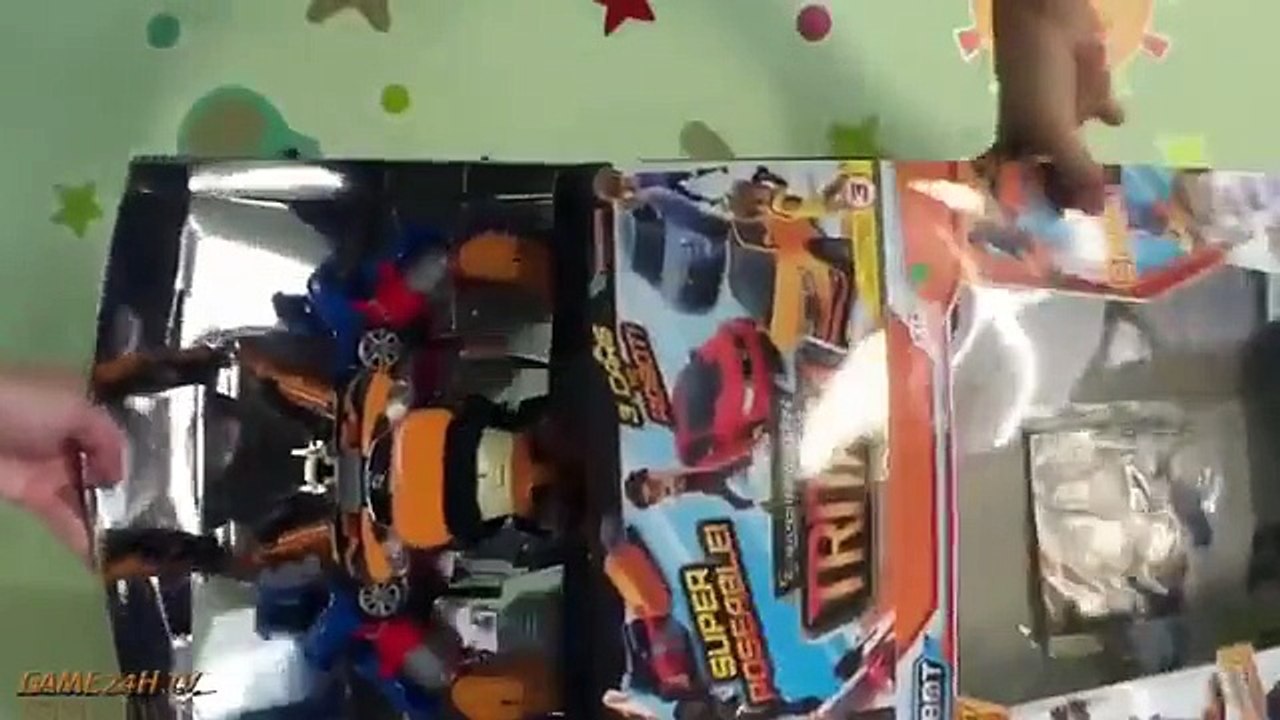 Đồ chơi trẻ em Ô tô biến hình thành siêu nhân mp4