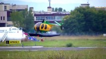 Elicottero NH500 della Guardia di Finanza in decollo da Firenze (HD)