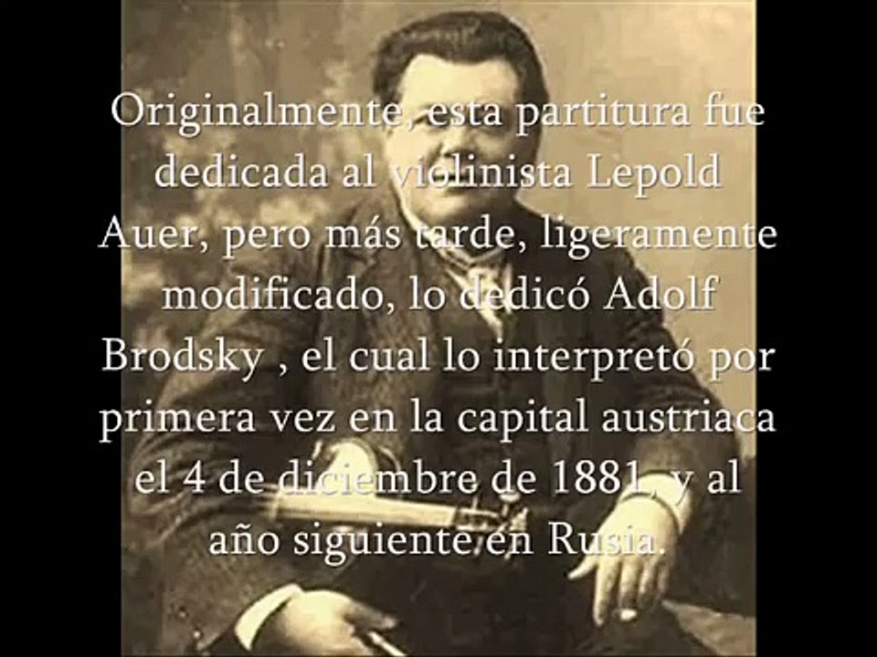 Tchaikovsky,Concierto en Re Mayor,Op.35 para violín y orquesta