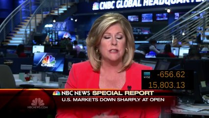 Stocks Plummet In Early Trading - NBC News Special Report (August 24, 2015)
