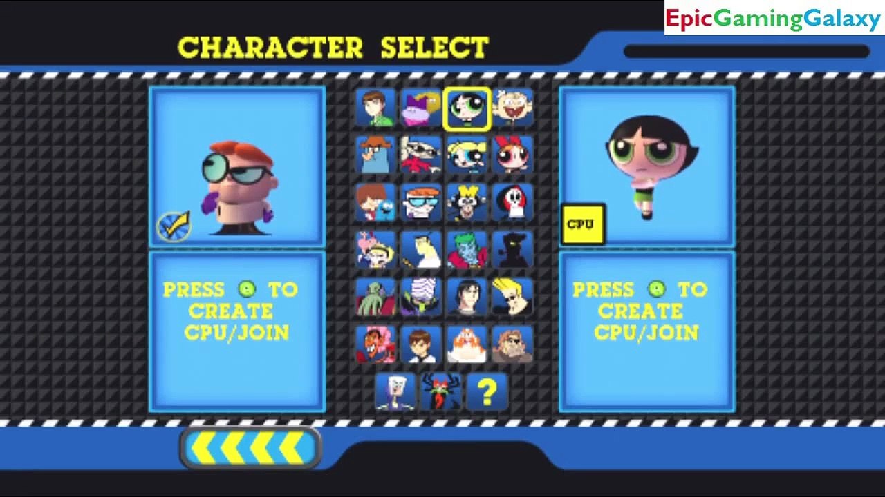 Buttercup The Powerpuff Girl VS Dexter The Genius In A Cartoon Network Punch Time Explosion XL Match