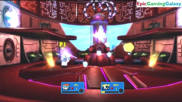 Bubbles The Powerpuff Girl VS Dexter The Genius In A Cartoon Network Punch Time Explosion XL Match