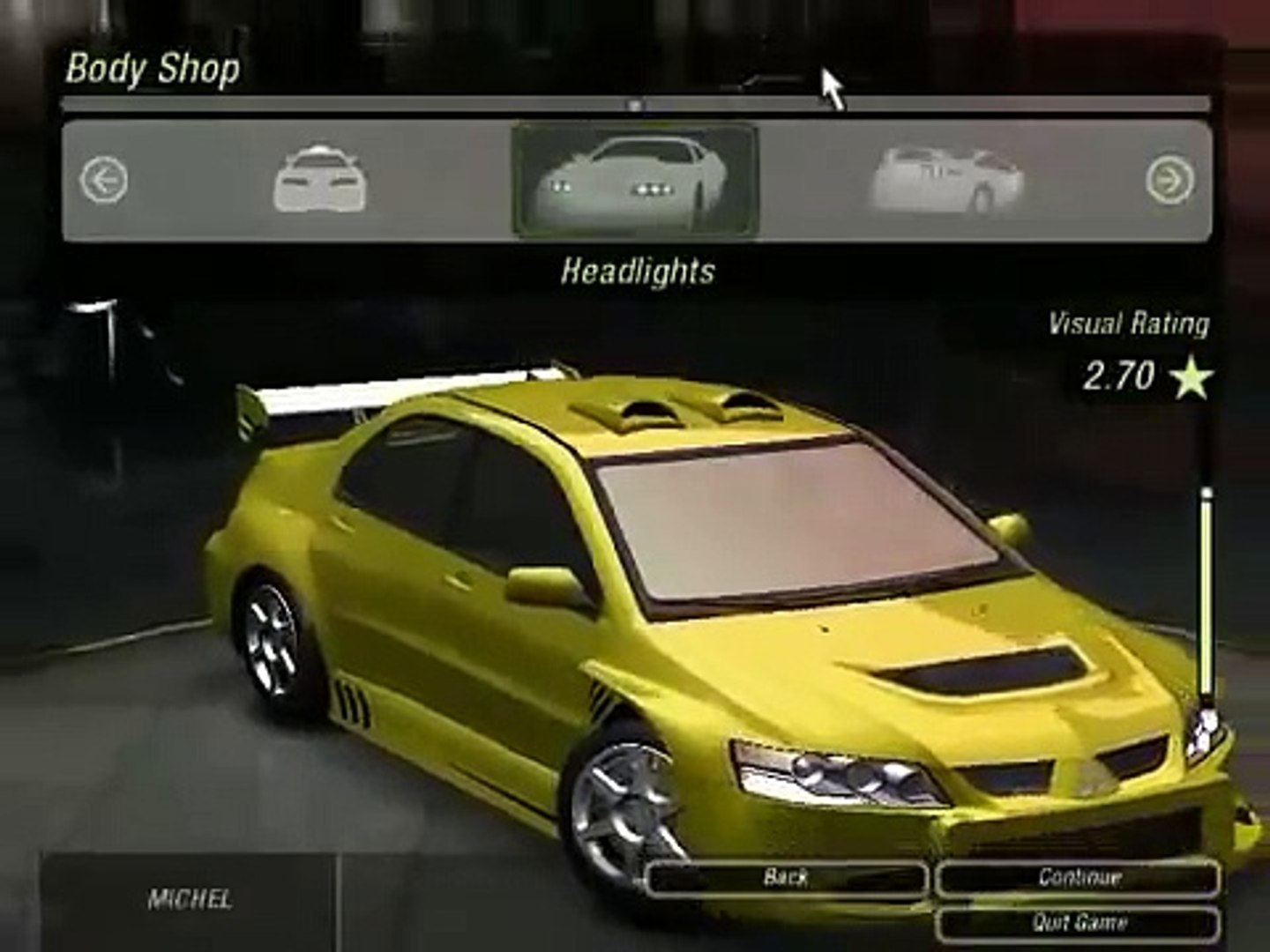  Mitsubishi Lancer Evolution VIII in Need for Speed: Underground  Rivals