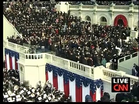 Barack Obama - Presidential Inauguration Day 10 of 12 - Anthem Departure & Commentary