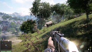 Far Cry 4 Funny Moments: Charged By A Rhino