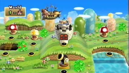 New Super Mario Bros. Wii [4 Player Co-op] Part 1