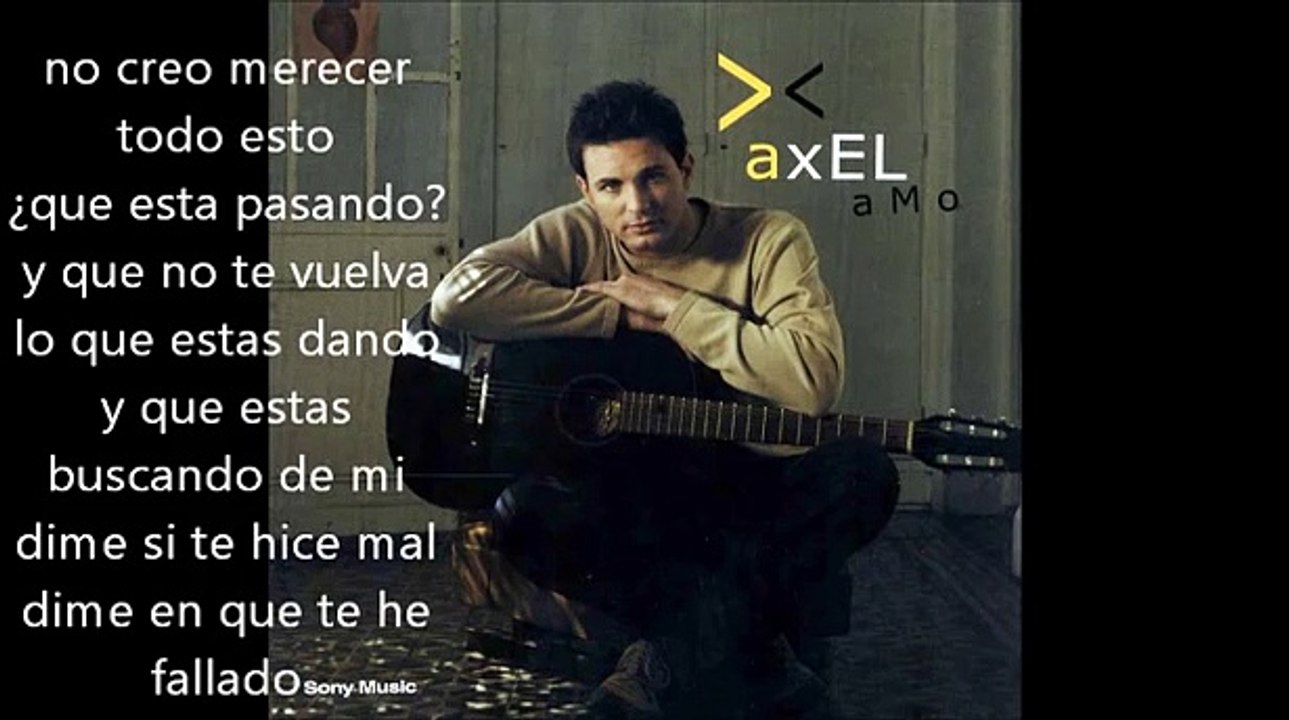 Que estas Buscando de mi - Axel Fernando (letra)