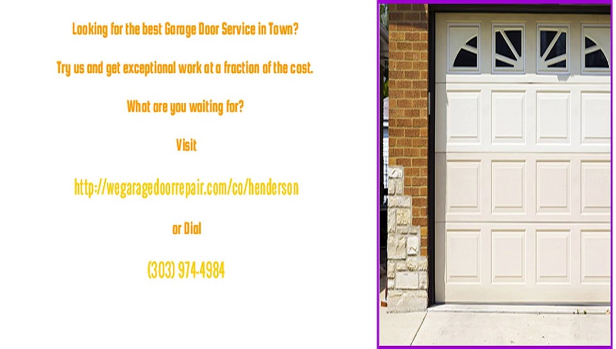 Garage Door Repair Service in Henderson, CO