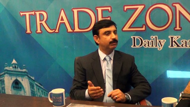 A.K. Memon hosting forum Shahab Zafar Baloch - Vice President FPCCI discussing at Trade Zone Forum.