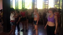 Cours de Rumba lors du stage de danse afro cubains de l 'ecole Salsabor Paris