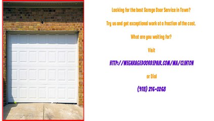 Garage Door Repair Technicians in Clinton, MA