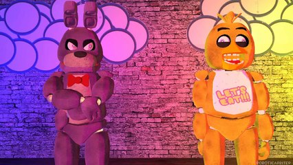 FNAF : Bonnie sick of Chica saying  Pizza