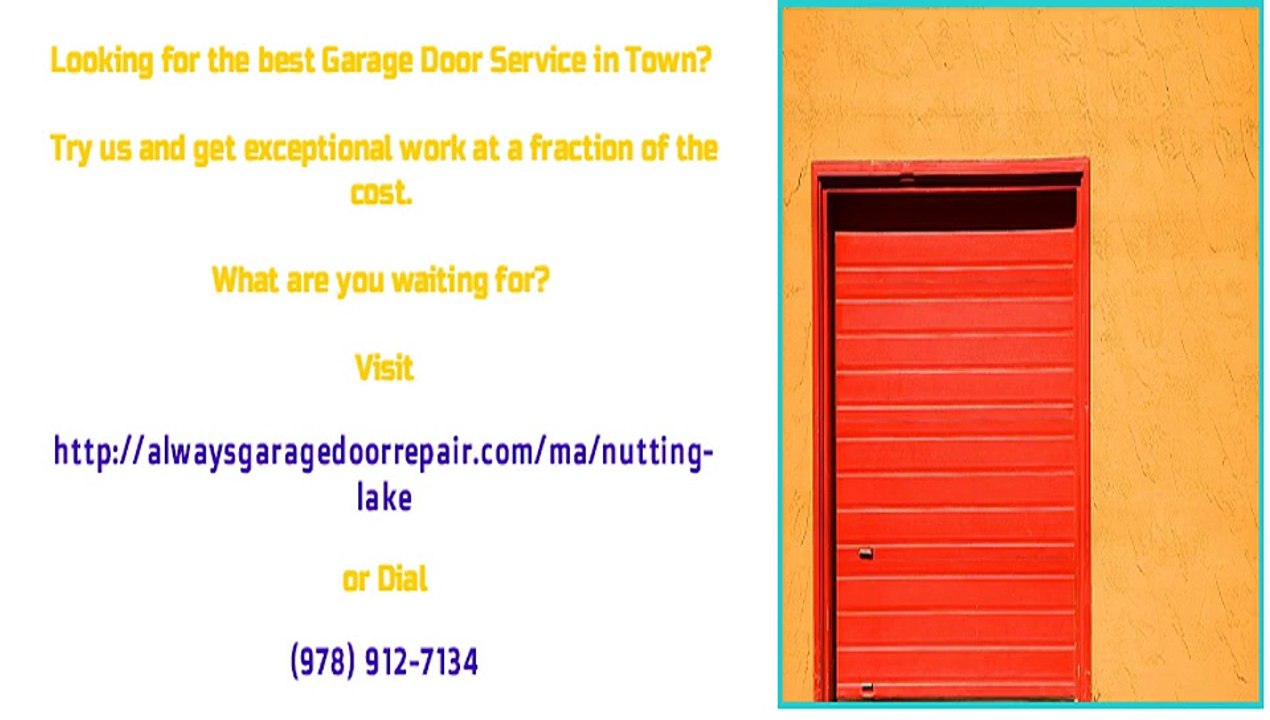 Garage Door Repair Service in Nutting Lake, MA