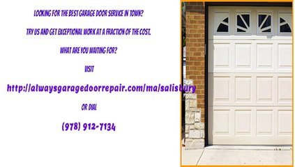 Garage Door Installation in Salisbury, MA