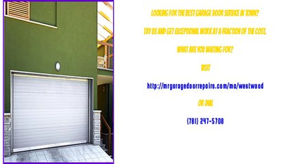 Westwood, MA Garage Door Opener Repair Service