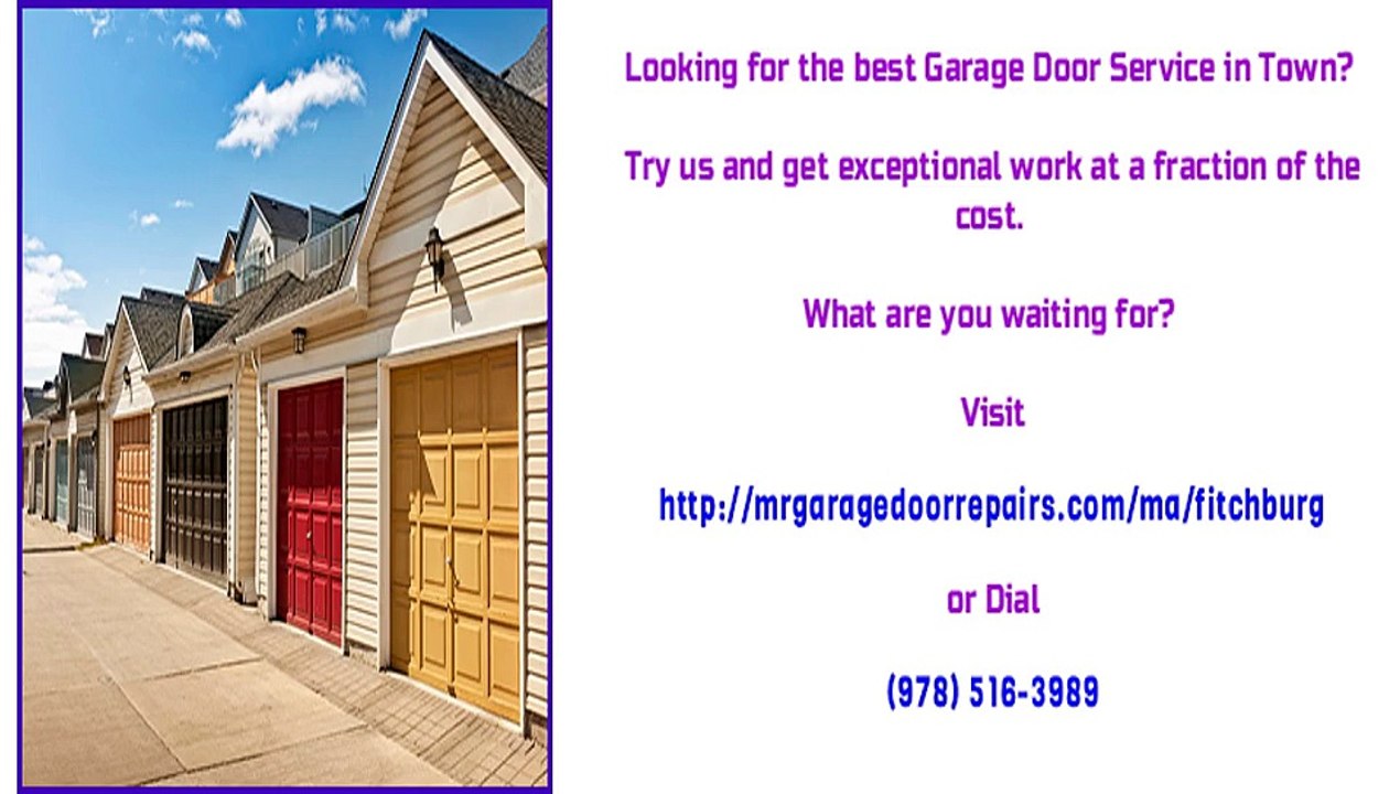 Fitchburg, MA Garage Door Repair Experts