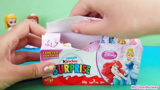 LIMITED Edition Disney Princess Kinder surprise eggs Unboxing, Belle, Aurora toy surprises