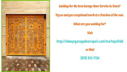 Topsfield, MA Garage Door Repair Service