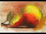 How to oil painting - realist painting techniques - Pears - ACEO