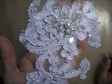 ** SOLD** Wedding Dress Alencon corded Appliques and Trims for Sale