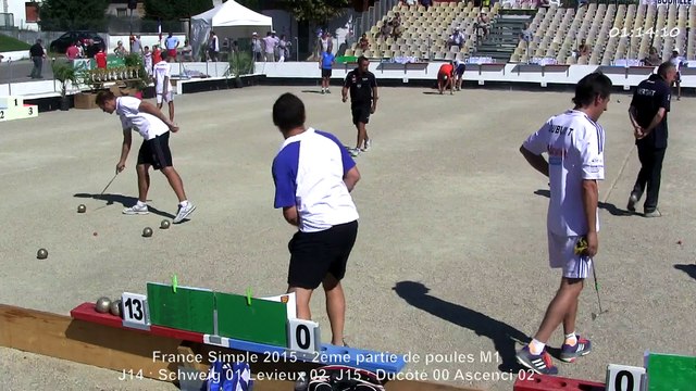 Second tour, division M1, France Simple, Sport Boules, Chalamont 2015