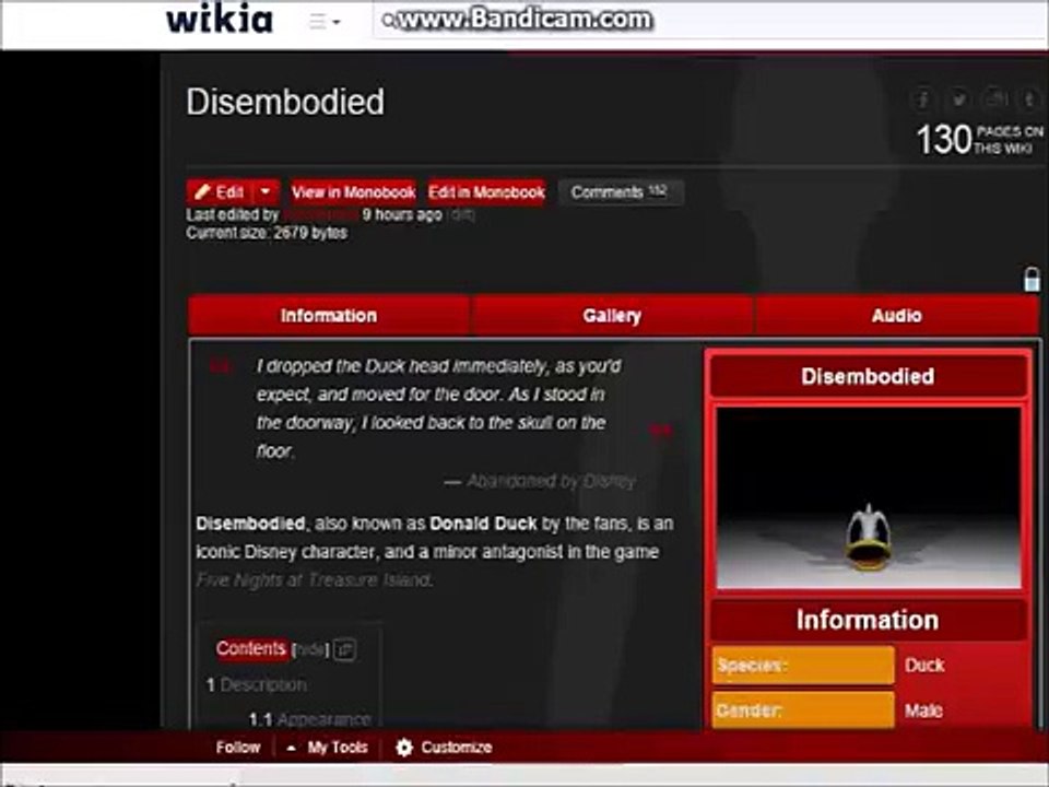 (275  Episode) FNATI Donald Duck Renamed Disembodied on the wiki