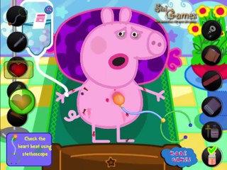 Peppa Pig Injured. Cartoon about Peppa Pig, Cartoon Animal