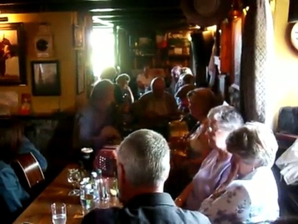 A Traditional Irish music session in County Kerry