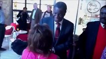 Coco Ramazani  &  Dr  Mukwege DRC  NYC  October 29  2013