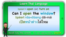 Open Close, On Off (Learn Thai Language Lesson)