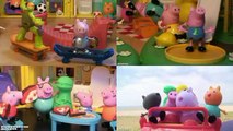 Peppa Pig Summer Vacation Beach Slide Camping Playground Playing Peppa Family Fun