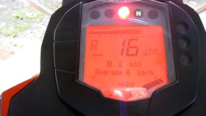 Duke 200 MIL Warning and Speedometer working on its own