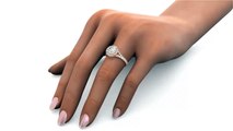 3.00 tcw Brilliant Round Cut Split Shank Graduated Engagement Ring Solid 14k Rose Gold