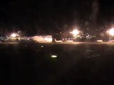 Aterrizaje en el aeropuerto de Palma de Mallorca por la noche