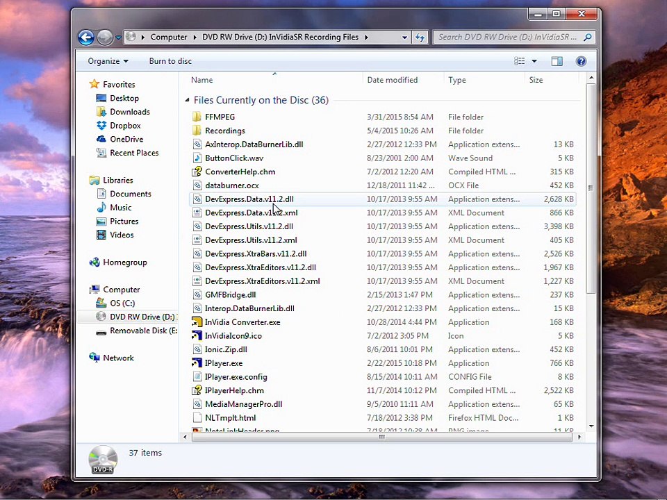 Recording Playback from DVD using Windows Media Player