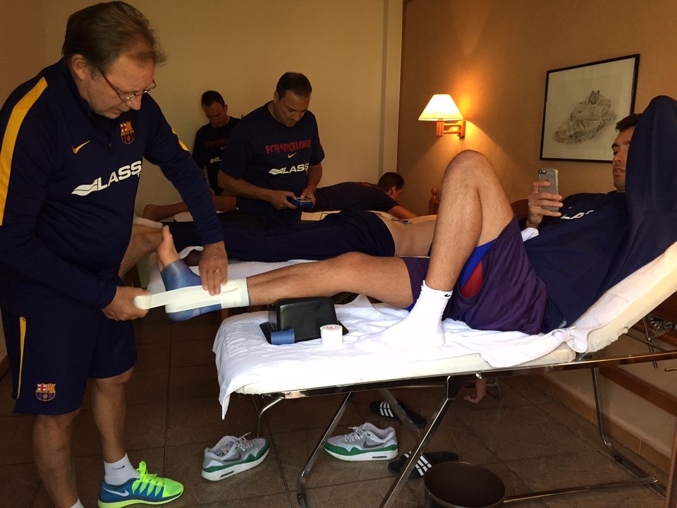 El treball del Barça Lassa de bàsquet a Encamp / El trabajo del Barça Lassa de baloncesto en Encamp