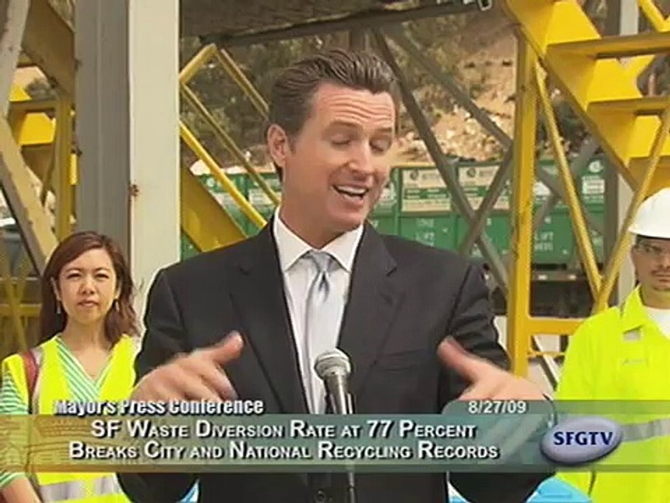 Mayor Newsom Announces San Francisco's Waste Diversion Rate At 77 Percent