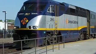 Amtrak San Joaquin departs Fresno